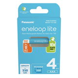 Panasonic BK-4LCCE/4BE eneloop lite Ni-MH akkumulátor, AAA (micro), 550 mAh, 4 db/bliszter