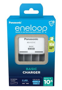 Panasonic BQ-CC51E eneloop időzítős akkutöltő 2 / 4 db AA / AAA akkuhoz termék fő termékképe