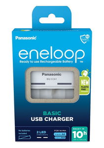 Panasonic BQ-CC61USB eneloop USB akkutöltő 2 / 4 db AA / AAA akkuhoz termék fő termékképe