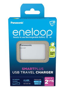 Panasonic BQ-CC87USB eneloop akkumulátor töltő időzítővel és Powerbank funkcióval 1 - 4 db AA / AAA akkuhoz termék fő termékképe