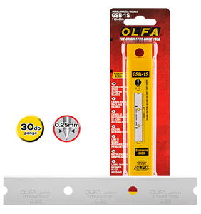 Olfa GSB-1S penge üvegfelület kaparóhoz, 120 mm, 30 db/csomag termék fő termékképe