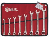 Genius Tools GW-7108S racsnis csillag-villáskulcs készlet, colos, 8 részes