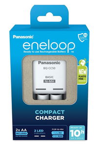 Panasonic K-KJ50MCD20E eneloop időzítős akkutöltő + 2 db AA (ceruza) eneloop akkumulátor (min. 2000 mAh, 2100 ciklus) termék fő termékképe