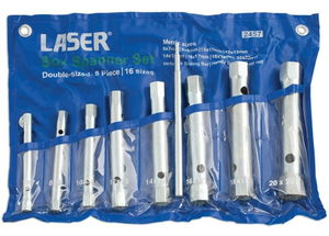 Laser Tools LAS-2457 csőkulcs készlet hajtószárral, 8+1 részes termék fő termékképe