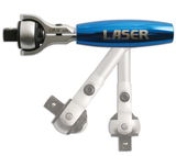 Laser Tools LAS-4775 72-fogú racsnis kulcs, állítható, 3/8" -os