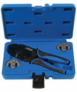 Laser Tools LAS-7002 racsnis saruzó fogó SUPASEAL csatlakozókhoz, 0.35-1.5 mm2 + cserélhető fejek termék fő termékképe