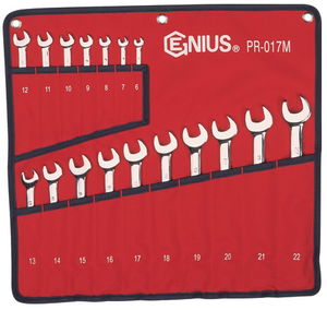 Genius Tools PR-017M csillag-villáskulcs készlet, metrikus, 17 részes termék fő termékképe