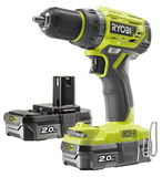 Ryobi R18DD7-220S akkus fúró-csavarozó (2 x 2.0 Ah Li-ion akkuval)