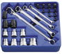 Genius Tools TX-2324 torx készlet (csillagkulcsok, bitek, dugókulcsok), 24 részes