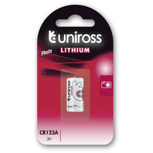 Uniross CR123A 3V lítium fotóelem, 1 db/bliszter termék fő termékképe