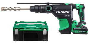 HiKoki DH3640DA-WAZ MULTI VOLT akkus szénkefe nélküli SDS-max fúró-vésőkalapács (2 x BSL36A18 MULTI VOLT Li-ion akkuval, Hitbox kofferben) termék fő termékképe