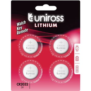 Uniross CR2032 3V lítium gombelem, 4 db/bliszter termék fő termékképe