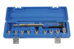 Laser Tools LAS-6167 1/4"-os nyomatékkulcs cserélhető fejekkel, kalibrálva, 10-50 Nm, 10 részes termék fő termékképe