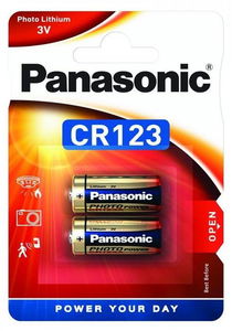 Panasonic CR123 3V lítium fotóelem, 2 db/bliszter termék fő termékképe