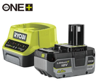 Ryobi RC18120-140X 18V ONE+ kompakt töltő és 1 db Lithium+ Li-ion akkumulátor, 18 V, 4.0 Ah