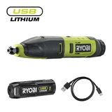 Ryobi RPC4-120G akkus nagy fordulatszámú gép (1 x 2.0 Ah USB Li-ion akkuval)