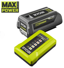 Ryobi RY36BK17B-140 36 V gyorstöltő és 1 db Lithium+ MAX POWER™ akkumulátor  36 V, 4.0 Ah