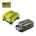 Ryobi RY36BK60B-160 36 V Li-ion gyorstöltő és 1 db Lithium+ High Energy akkumulátor, 36 V, 6.0 Ah