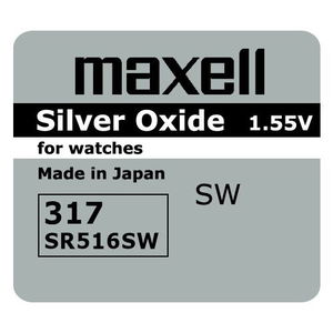 Maxell SR516SW 1.55V ezüst-oxid gombelem termék fő termékképe