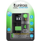 Uniross UCU005 LCD-s 4 fiókos processzoros AAA / AA ULTRA gyorstöltő védelemmel