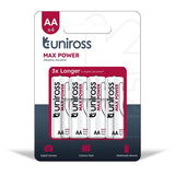 Uniross LR6 MAX POWER 1.5V alkáli tartós elem, AA (ceruza), 4 db/bliszter