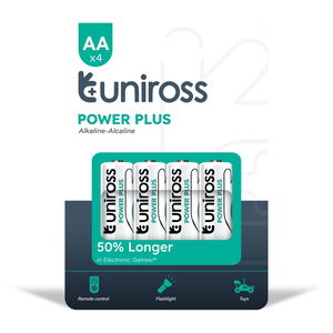 Uniross LR6 POWER PLUS 1.5V alkáli tartós elem, AA (ceruza), 4 db/bliszter termék fő termékképe