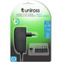 Uniross Univerzális adapter, 3-12 V, 6-féle csatlakozó, 2250 mA, 27 W, EU