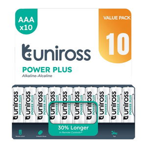 Uniross LR03 POWER PLUS 1.5V alkáli tartós elem, AAA (micro), 10 db/bliszter termék fő termékképe