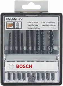 Bosch 2607010540 10részes Wood Expert Robust Line szúrófűrészlap-készlet termék fő termékképe