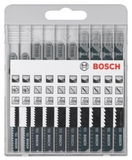 Bosch 2607010629 10részes, fémdobozos Basic for Wood szúrófűrészlap-készlet