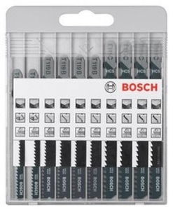 Bosch 2607010629 10részes, fémdobozos Basic for Wood szúrófűrészlap-készlet termék fő termékképe