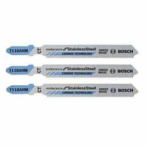 Bosch 2608630663 T 118 AHM Endurance for Stainless Steel szúrófűrészlap 3db termék fő termékképe