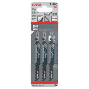 Bosch 2608630808 T 111 C Basic for Wood szúrófűrészlap 3db termék fő termékképe