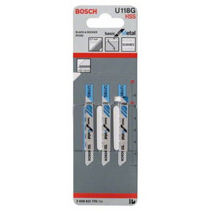 Bosch 2608631770 U 118 G Basic for Metal szúrófűrészlap 3db termék fő termékképe