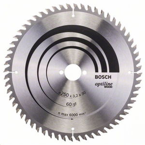 Bosch 2608640644 körfűrészlap 250x30mm Z=60 termék fő termékképe