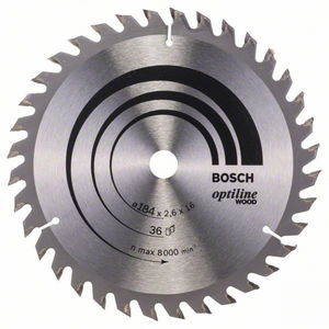 Bosch 2608640818 körfűrészlap 184x16mm Z=36 termék fő termékképe