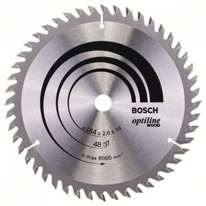 Bosch 2608641181 körfűrészlap 184x16mm Z=48 termék fő termékképe