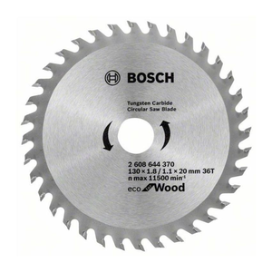 Bosch 2608644370 Eco for Wood körfűrészlap 130x20mm Z=36 termék fő termékképe