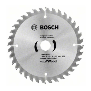 Bosch 2608644371 Eco for Wood körfűrészlap 150x20mm Z=36 termék fő termékképe