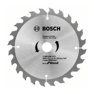 Bosch 2608644373 Eco for Wood körfűrészlap 160x20mm Z=24 termék fő termékképe