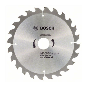 Bosch 2608644376 Eco for Wood körfűrészlap 190x30mm Z=24 termék fő termékképe