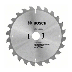 Bosch 2608644381 Eco for Wood körfűrészlap 230x30mm Z=24 termék fő termékképe