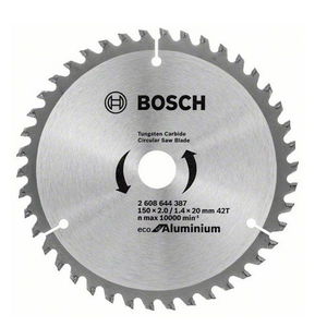 Bosch 2608644387 Eco for Aluminium körfűrészlap 150x20mm Z=42 termék fő termékképe