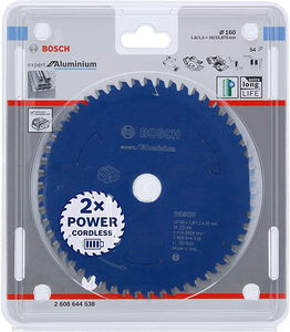 Bosch 2608644538 Expert for Aluminium körfűrészlap 160x20mm Z=54 termék fő termékképe