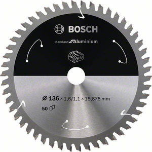 Bosch 2608837753 Standard for Aluminium körfűrészlap 136x15,875mm Z=50 termék fő termékképe