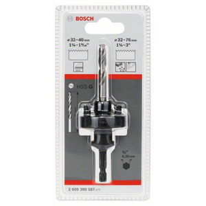 Bosch 2609390587 hatszögletű 5/8"-os adapter UNF20menettel  Ø32-76mm-es körkivágókhoz termék fő termékképe