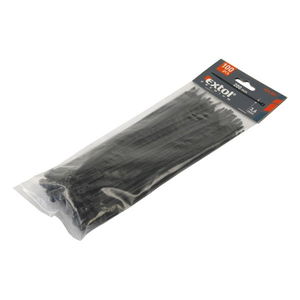 Extol 8856166 kábelkötegelő 100db-os fekete nylon 4,8x400mm termék fő termékképe