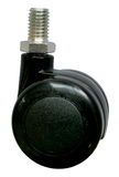 68-58-40 M8 menetes csatlakozású bútorgörgő Ø40 mm, kemény