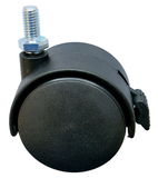 68-58-50 (fékes) M8 menetes csatlakozású bútorgörgő Ø50 mm, fékes