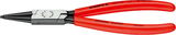 Seegergyűrű fogó BE, polírozott fej, PVC nyél J 0 140 mm,  8- 13 mm